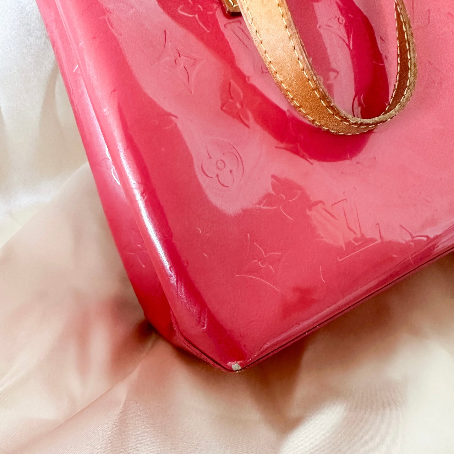 Louis Vuitton Vintage Vernis Reade PM Fuchsia Tote