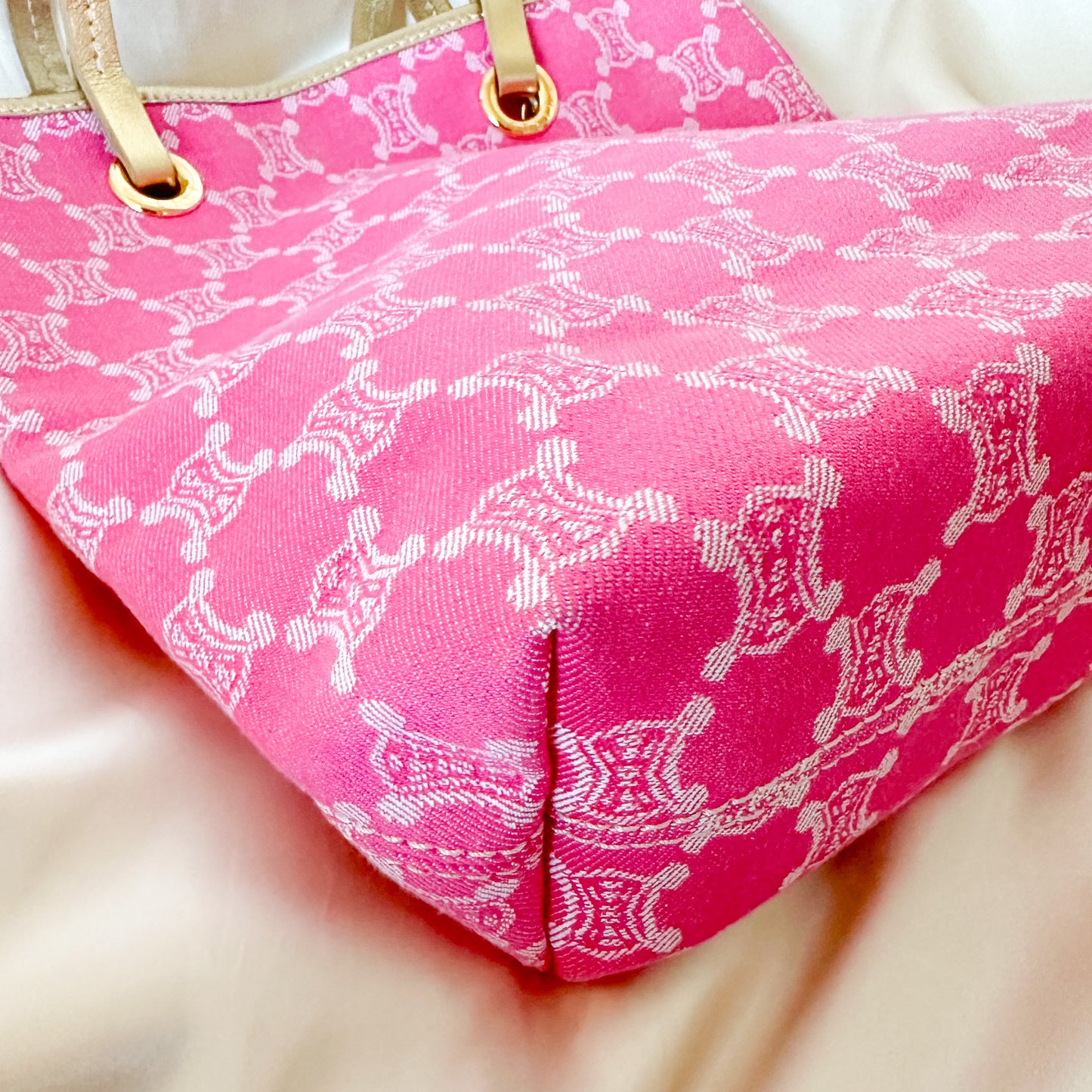 Celine Vintage Canvas Macadam Tote