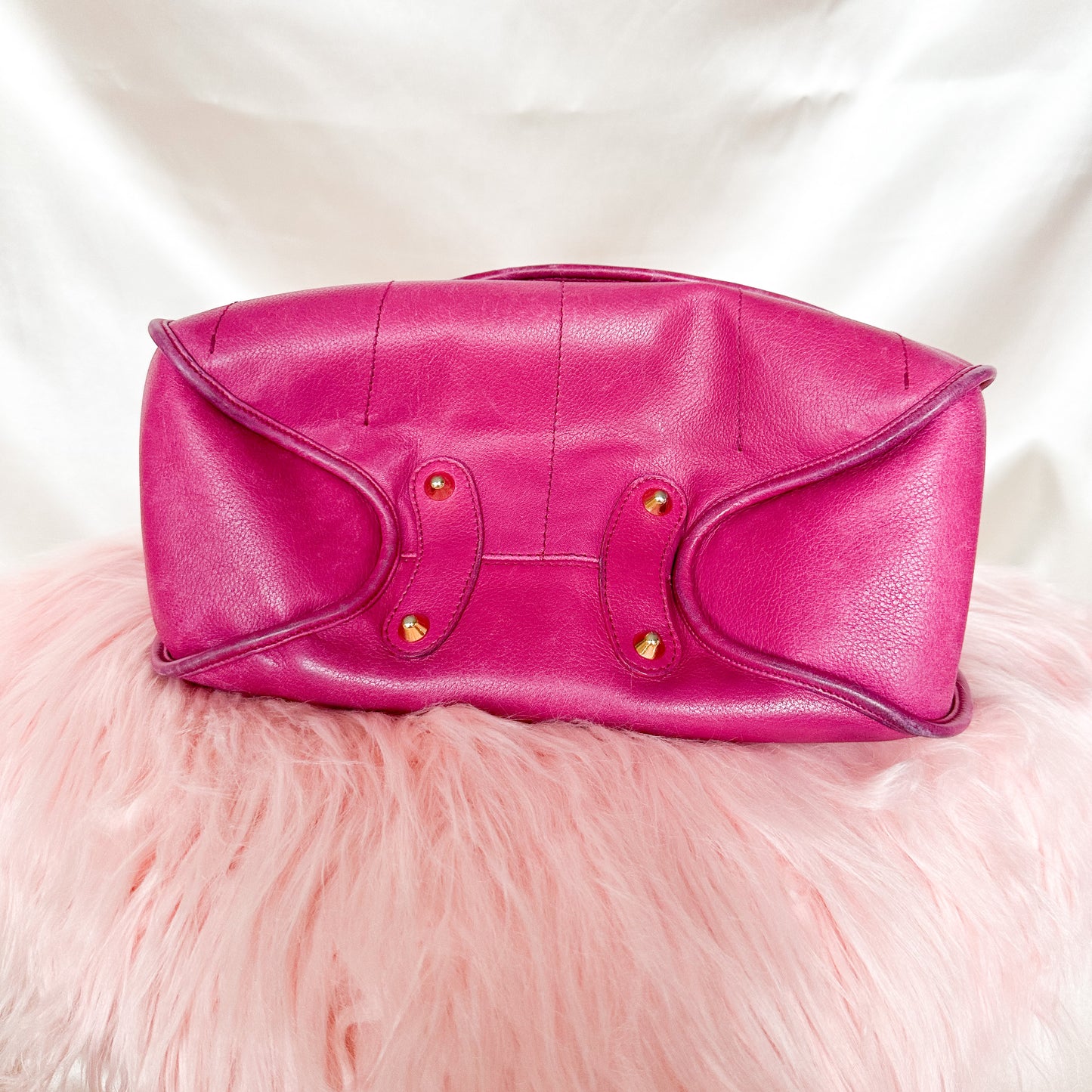 Dior Pink Leather Bejeweled Hobo