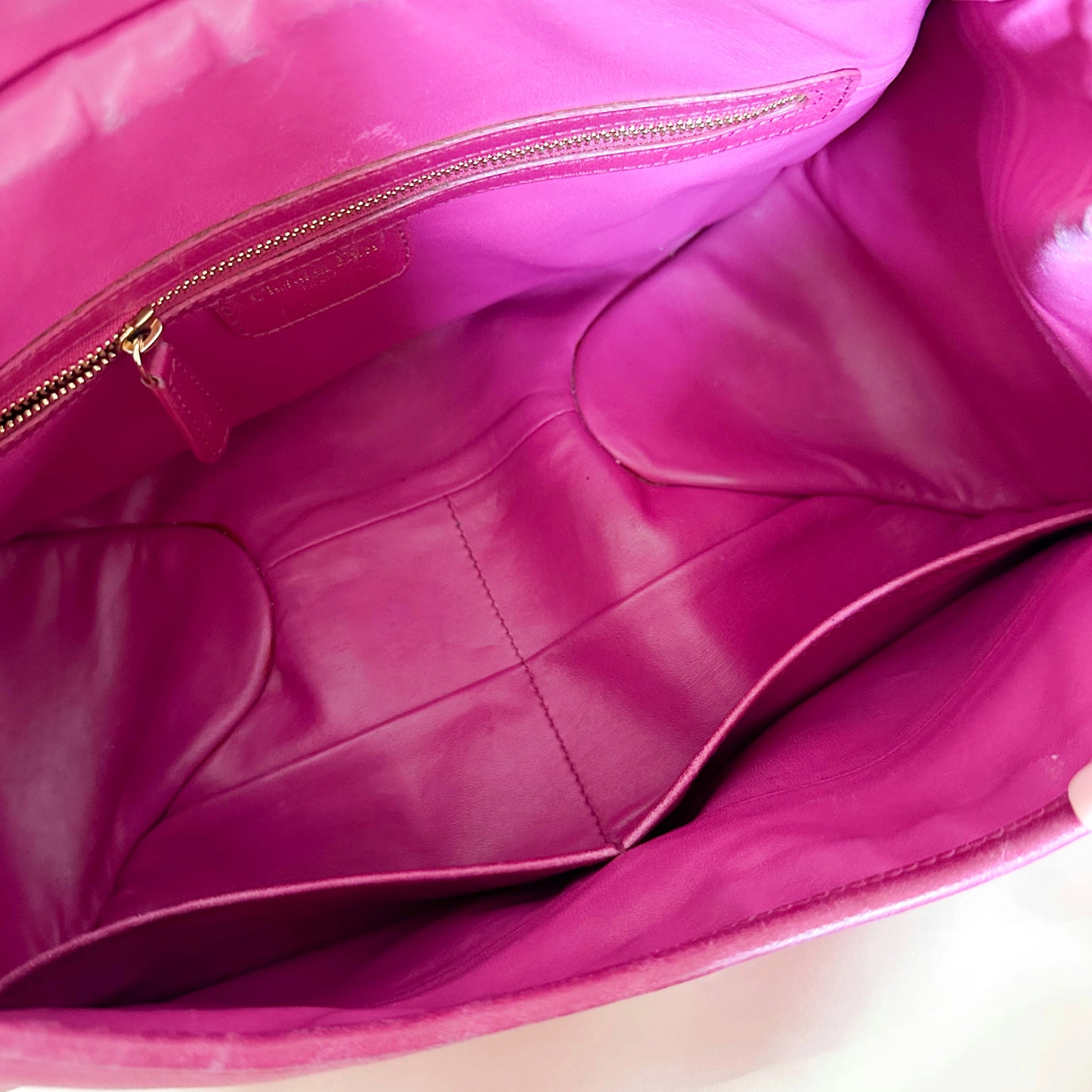 Dior Pink Leather Bejeweled Hobo