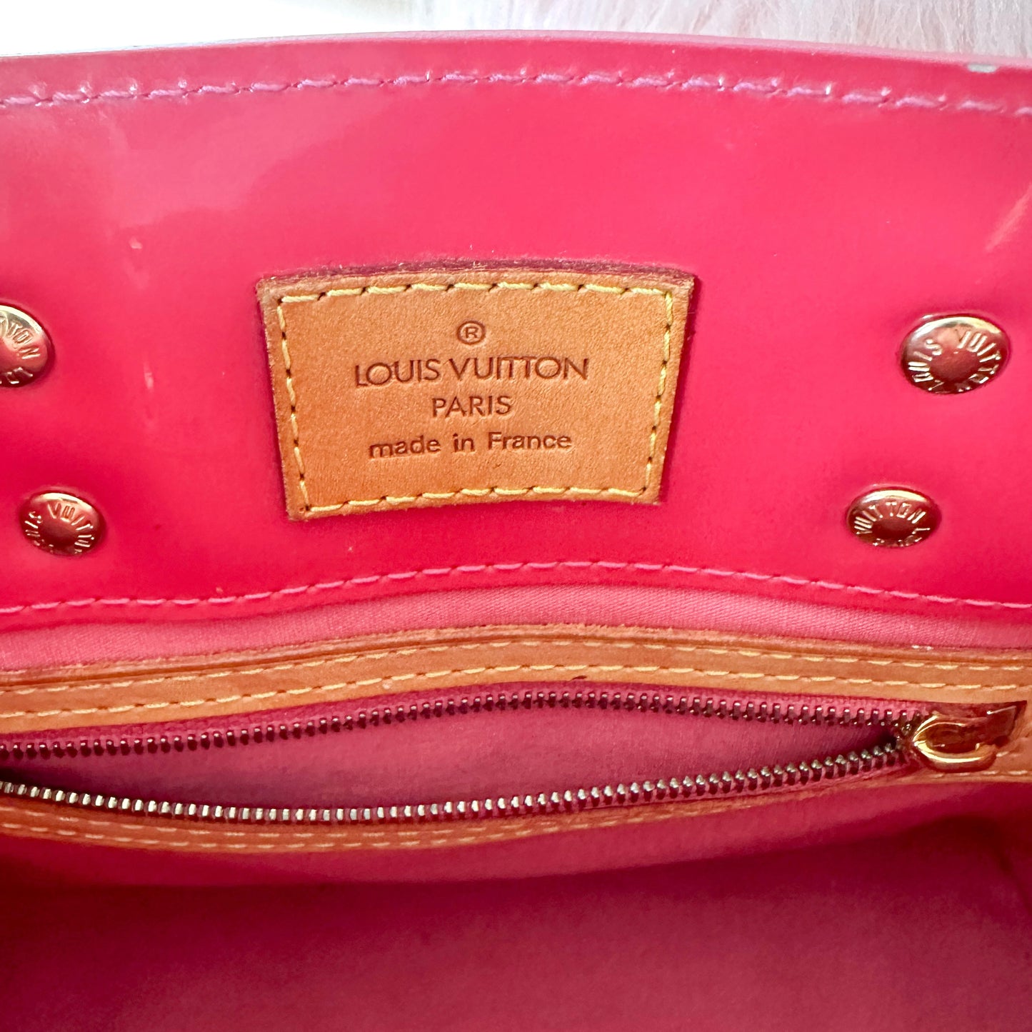 Louis Vuitton Vintage Vernis Reade PM Fuchsia Tote