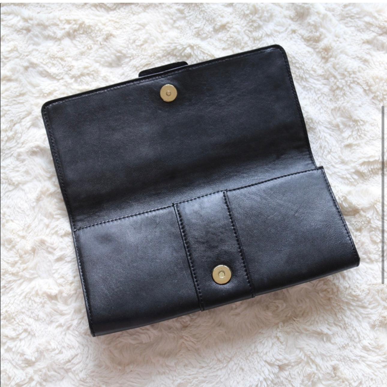 Michael Kors Black Leather Clutch