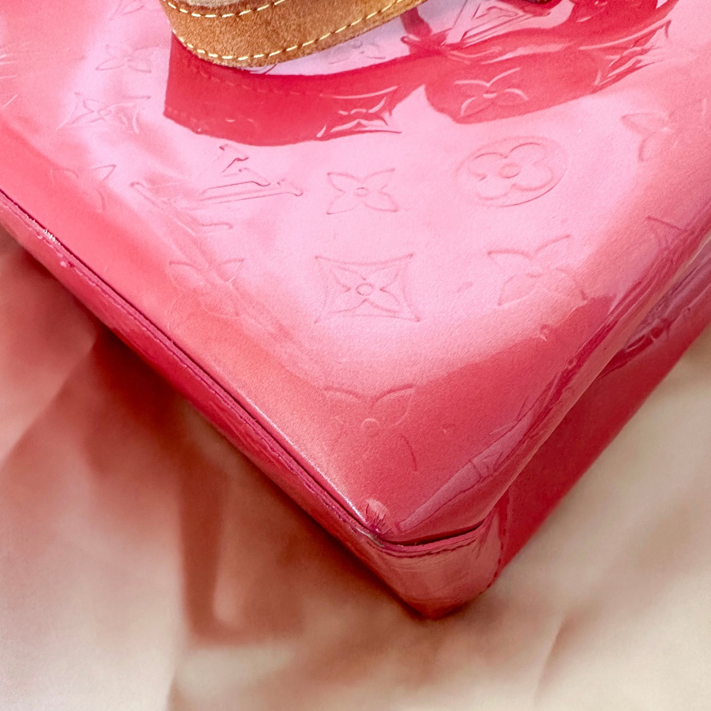 Louis Vuitton Vintage Vernis Reade PM Fuchsia Tote