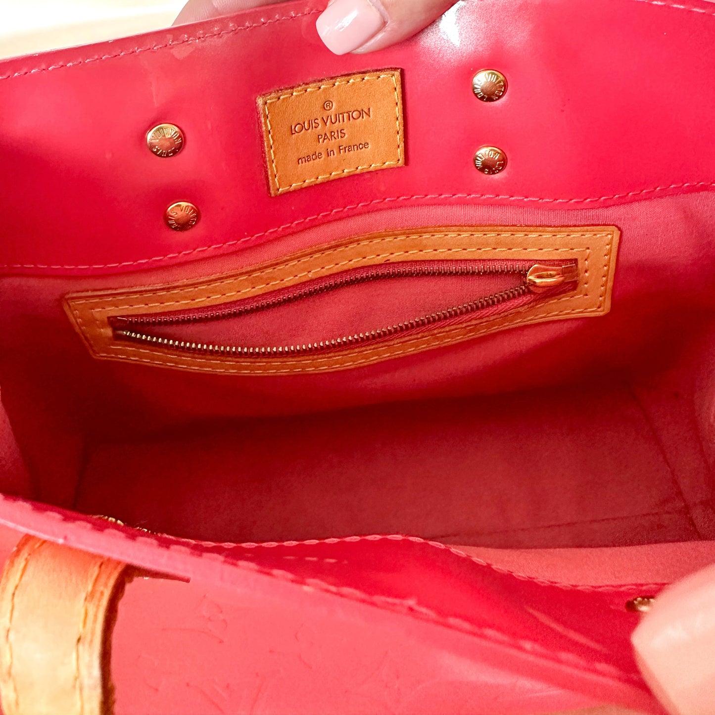 Louis Vuitton Vintage Vernis Reade PM Fuchsia Tote