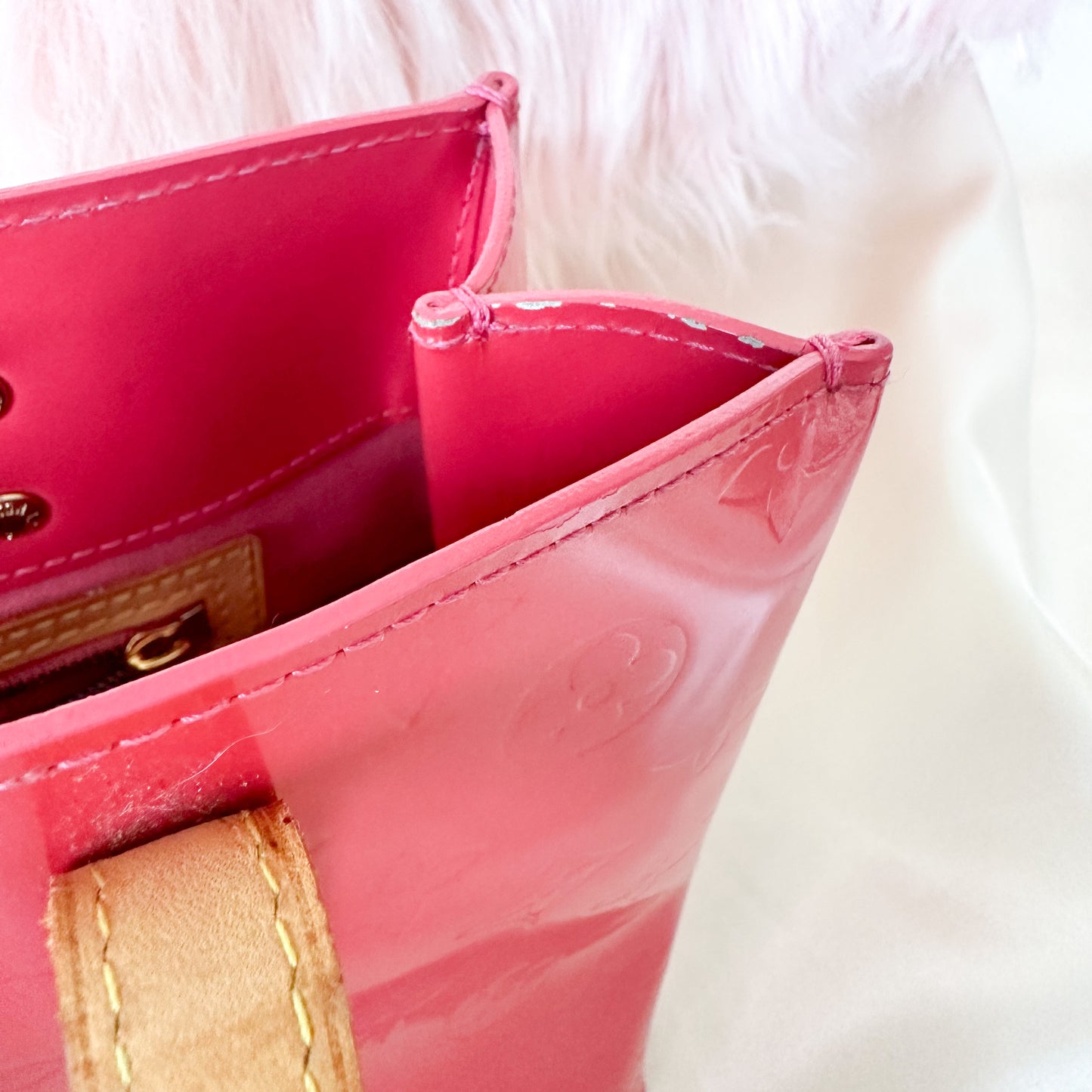 Louis Vuitton Vintage Vernis Reade PM Fuchsia Tote