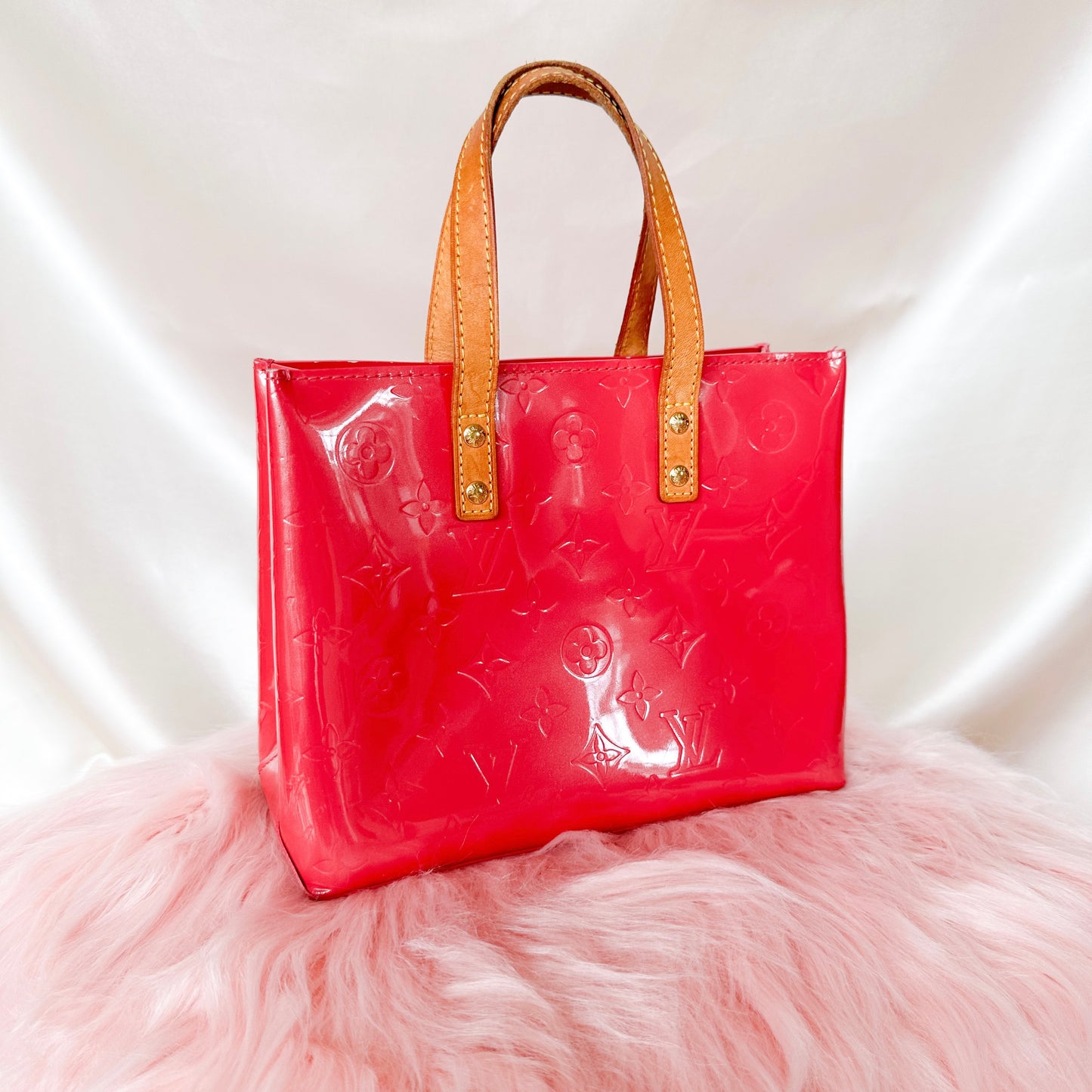 Louis Vuitton Vintage Vernis Reade PM Fuchsia Tote
