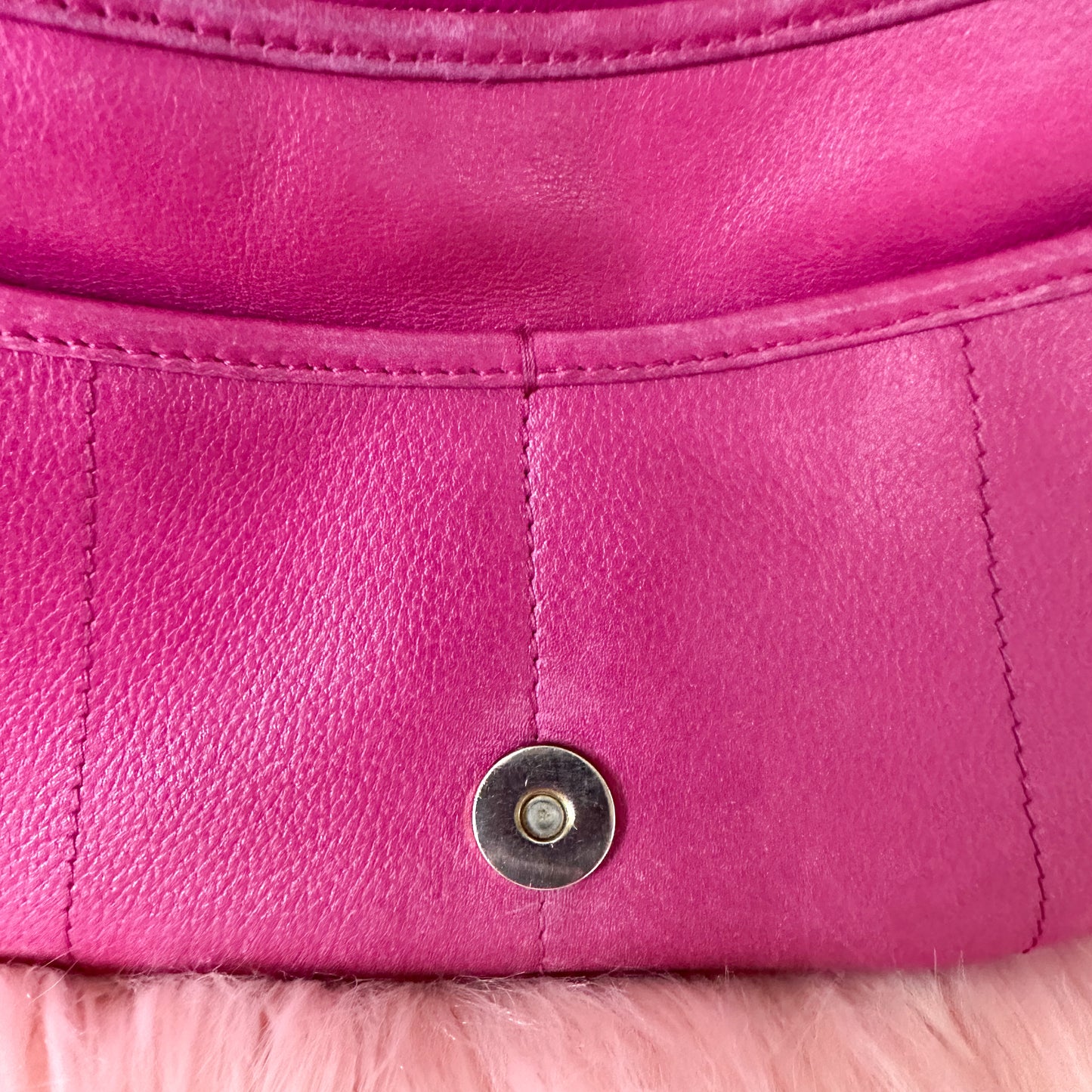 Dior Pink Leather Bejeweled Hobo