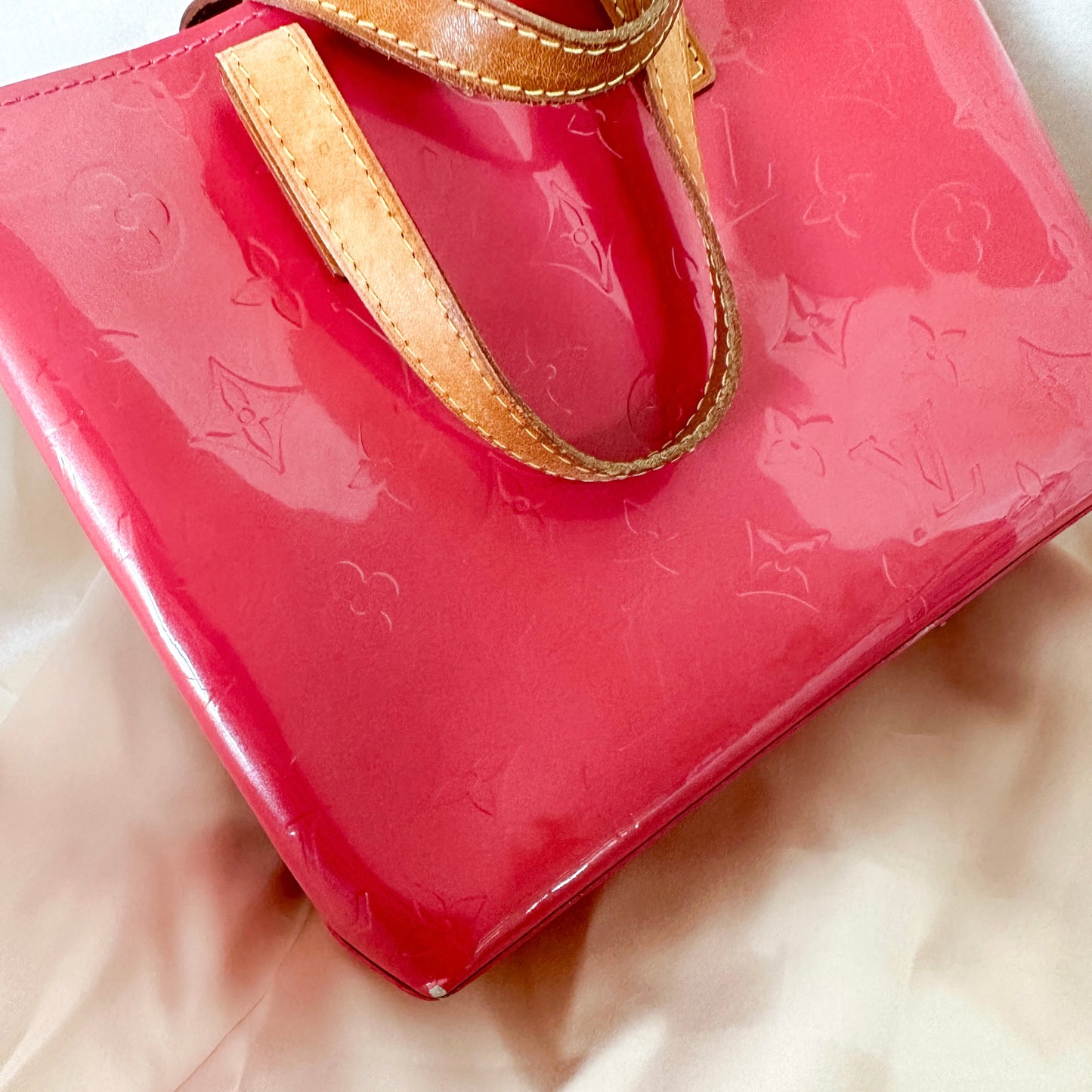 Louis Vuitton Vintage Vernis Reade PM Fuchsia Tote