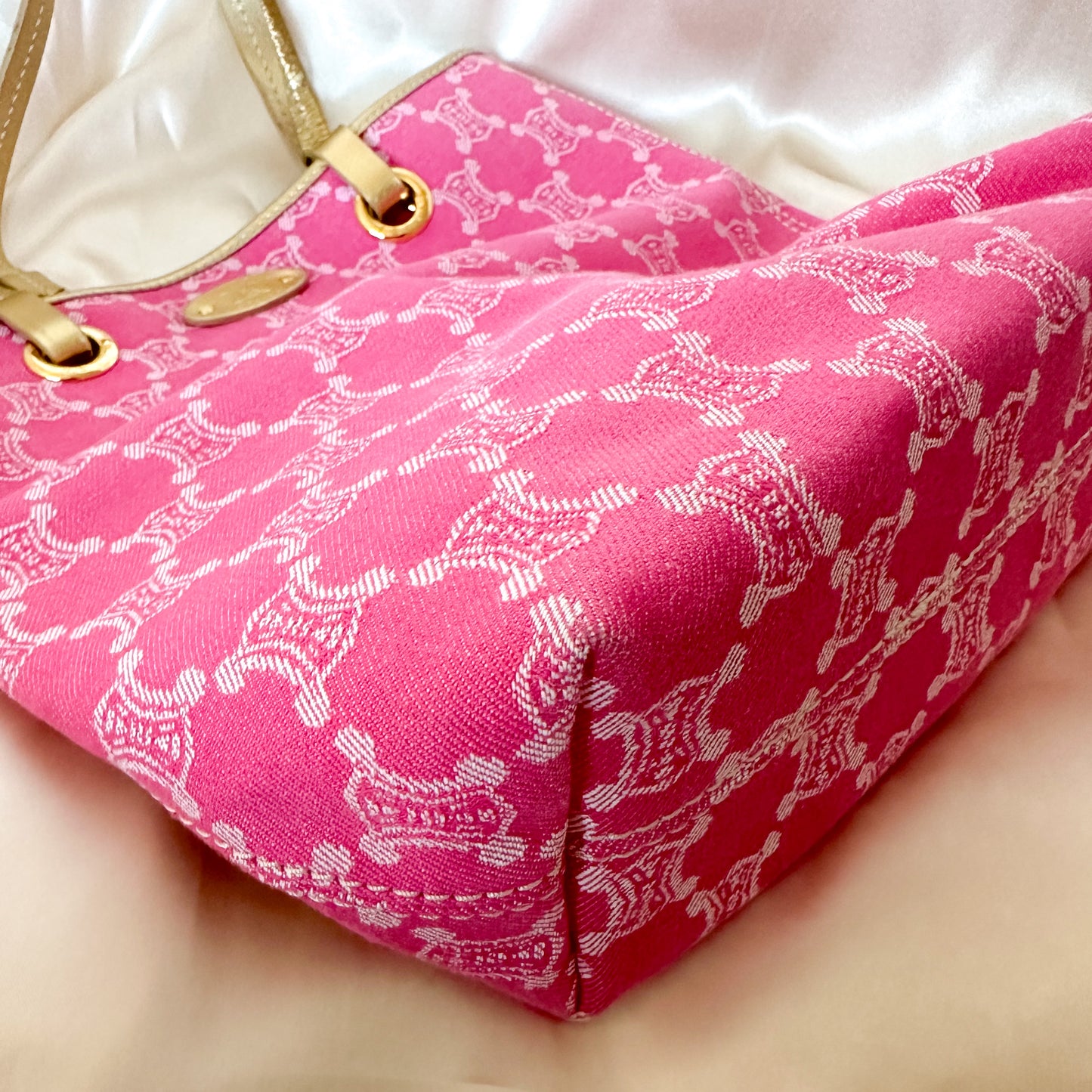 Celine Vintage Canvas Macadam Tote