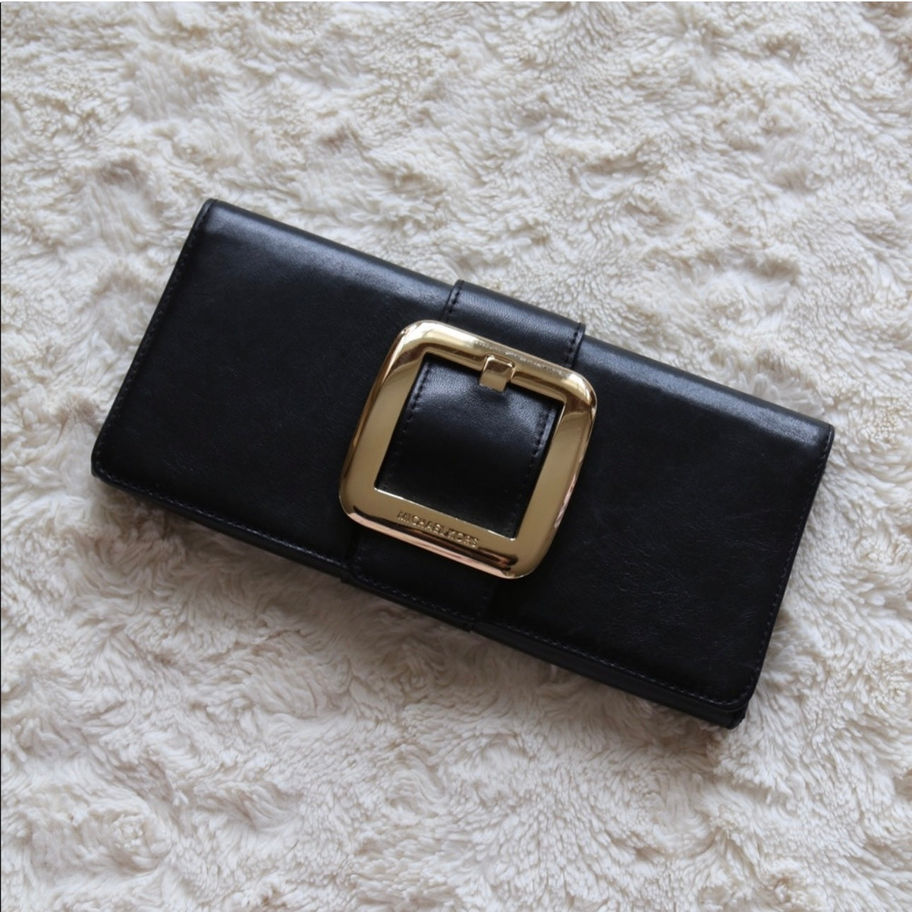 Michael Kors Black Leather Clutch
