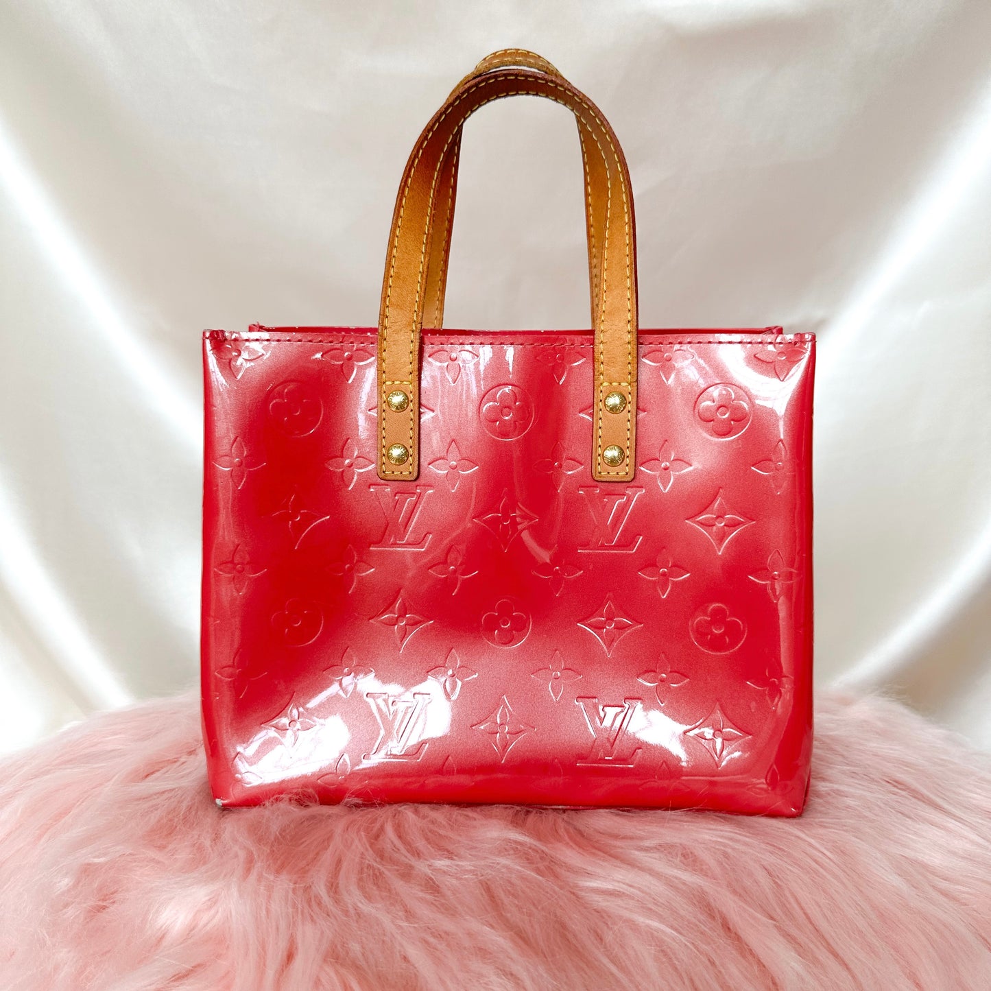 Louis Vuitton Vintage Vernis Reade PM Fuchsia Tote