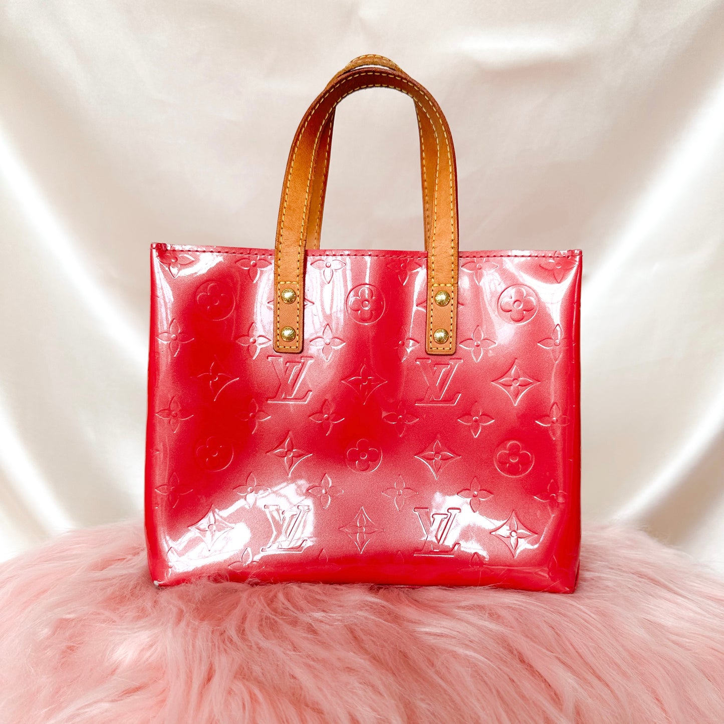 Louis Vuitton Vintage Vernis Reade PM Fuchsia Tote