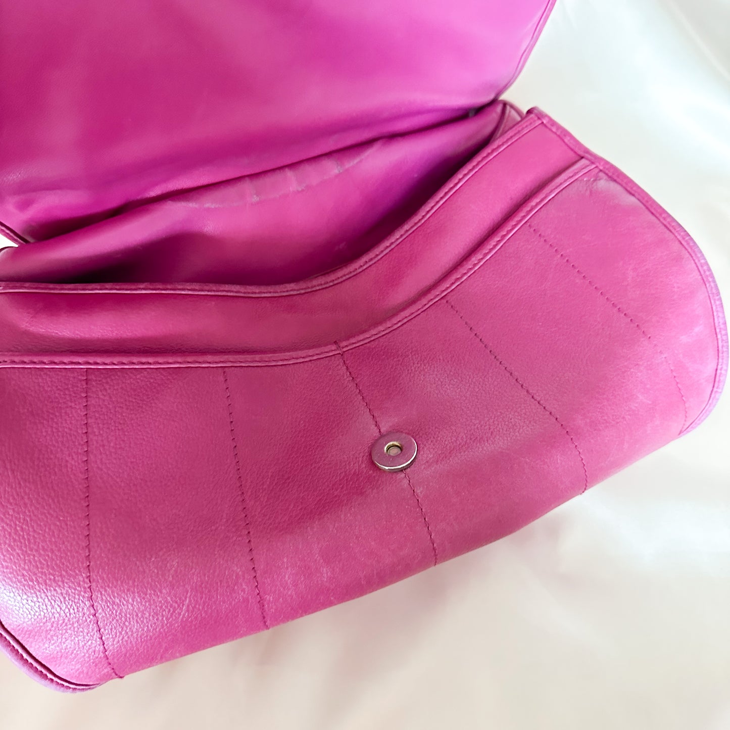 Dior Pink Leather Bejeweled Hobo
