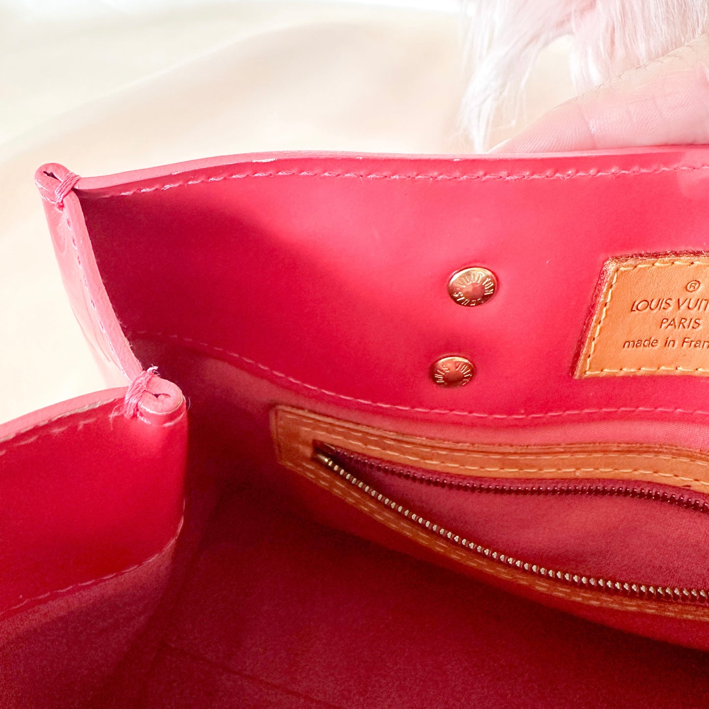 Louis Vuitton Vintage Vernis Reade PM Fuchsia Tote