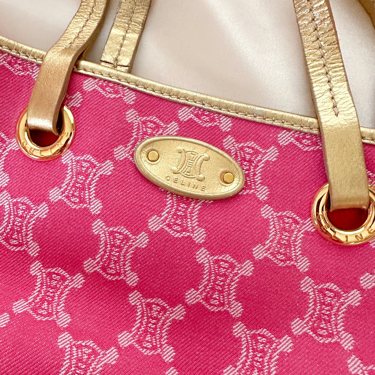 Celine Vintage Canvas Macadam Tote