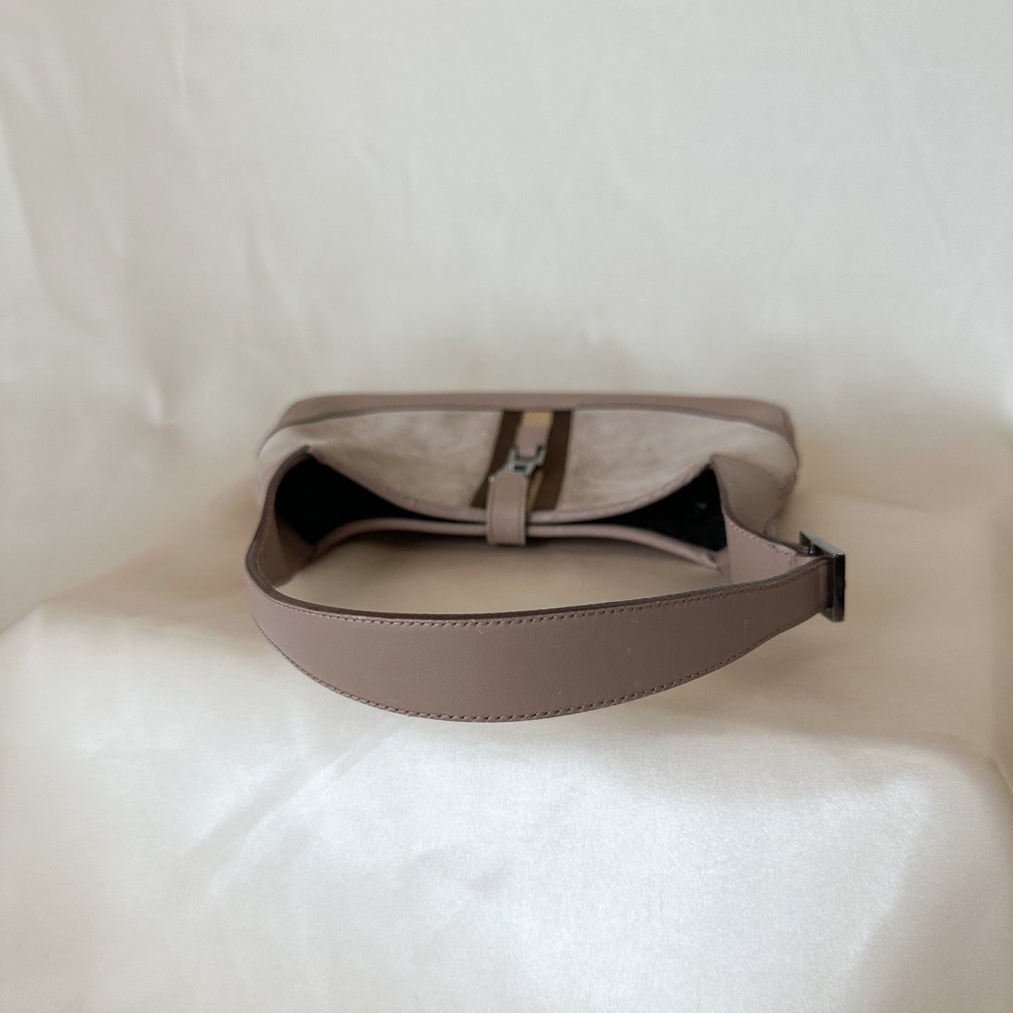 Gucci Vintage Taupe Suede Jackie Shoulder Bag