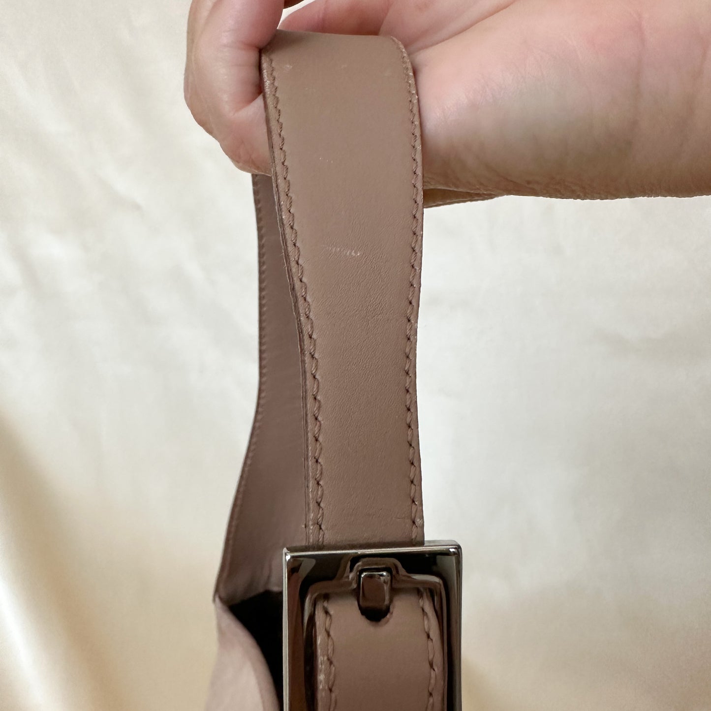 Gucci Vintage Taupe Suede Jackie Shoulder Bag