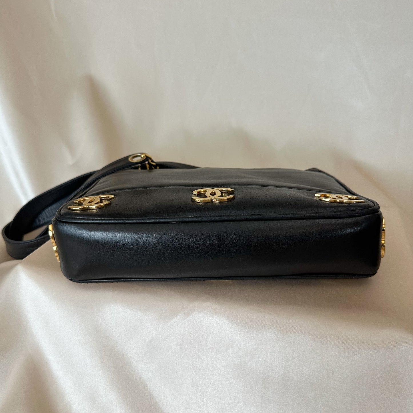 Chanel Lambskin Mini Logo Tote