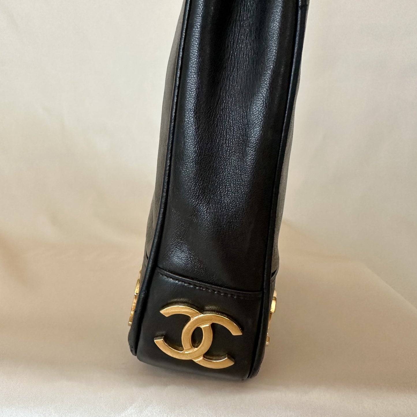 Chanel Lambskin Mini Logo Tote