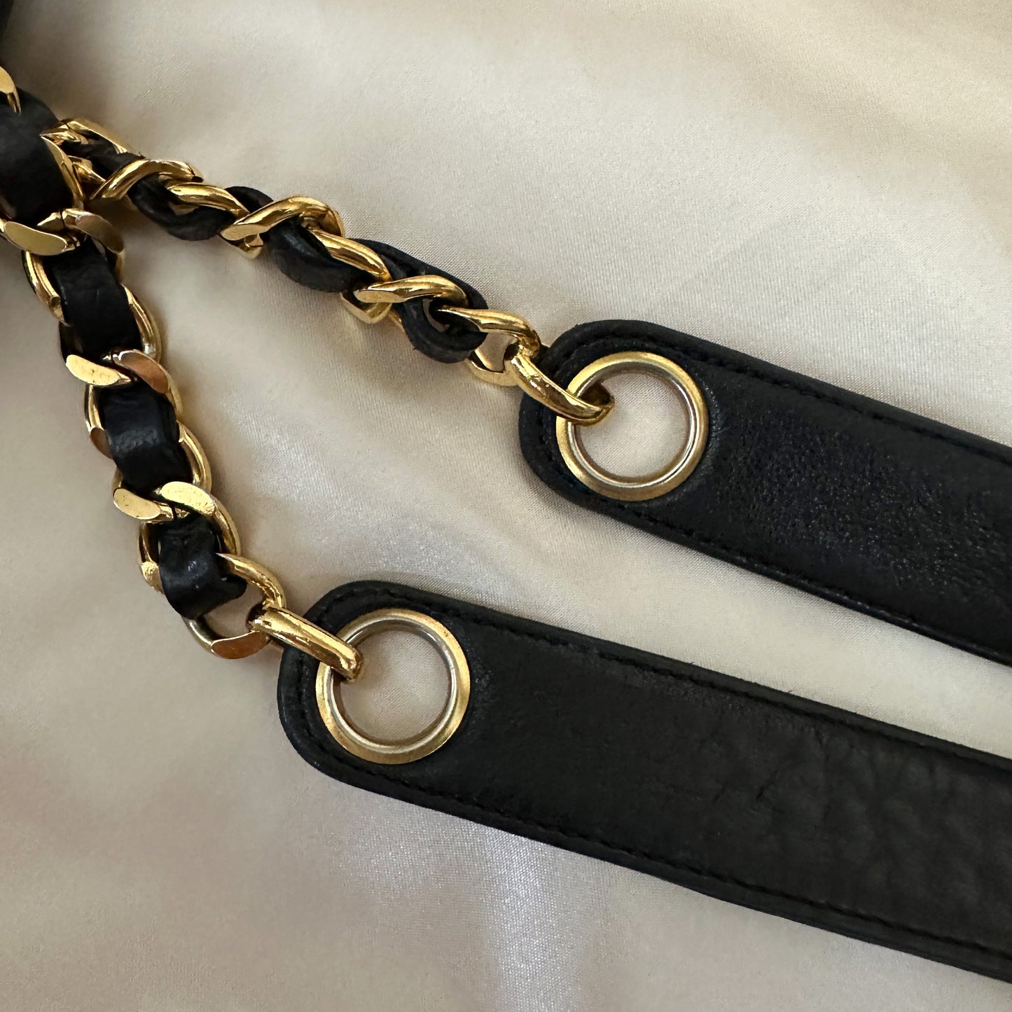 Chanel Lambskin Mini Logo Tote