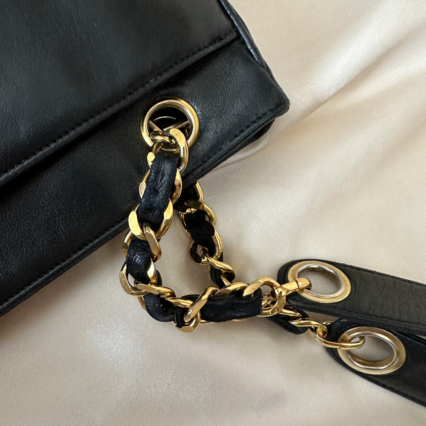 Chanel Lambskin Mini Logo Tote