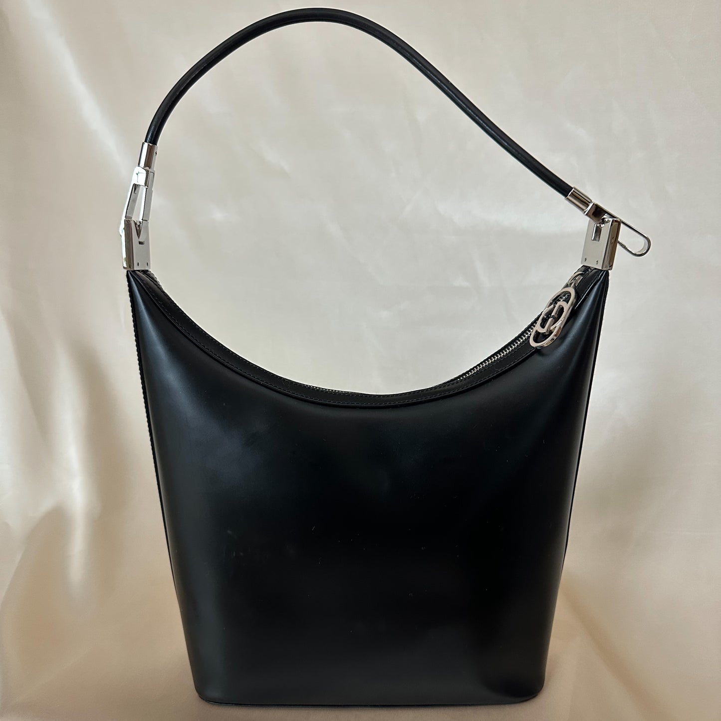 Gucci Black Leather Shoulder Bag