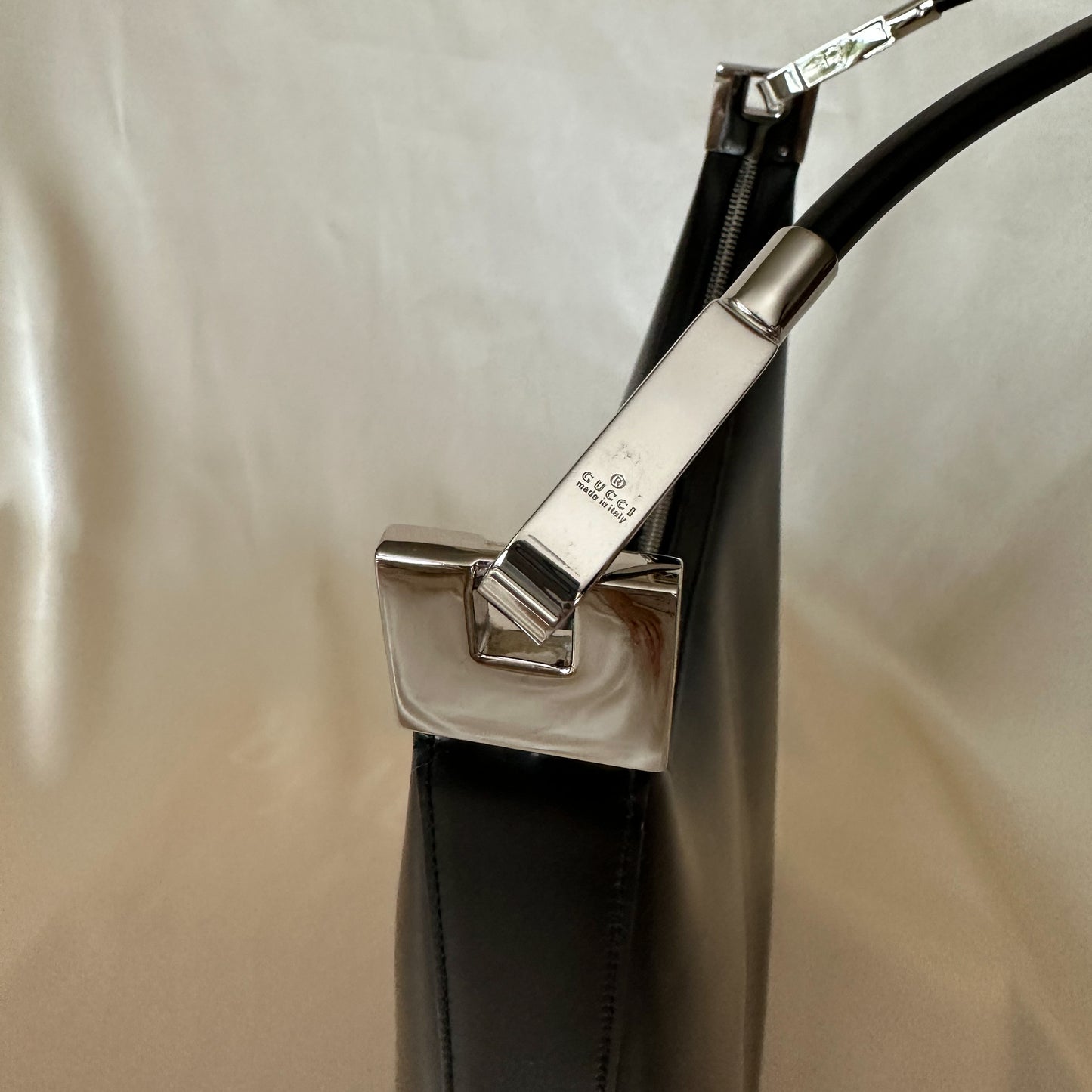 Gucci Black Leather Shoulder Bag