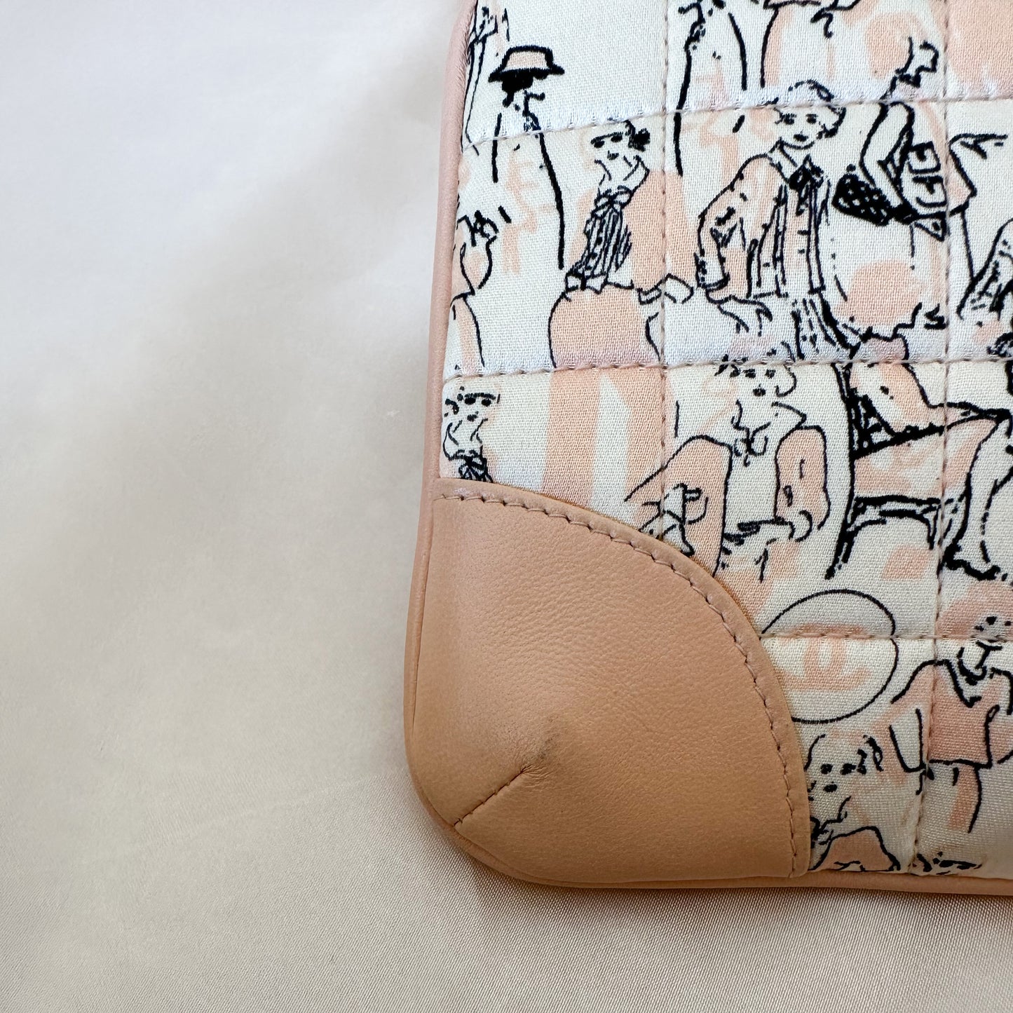 Chanel Rare Vintage Coco Mademoiselle Silk Pochette