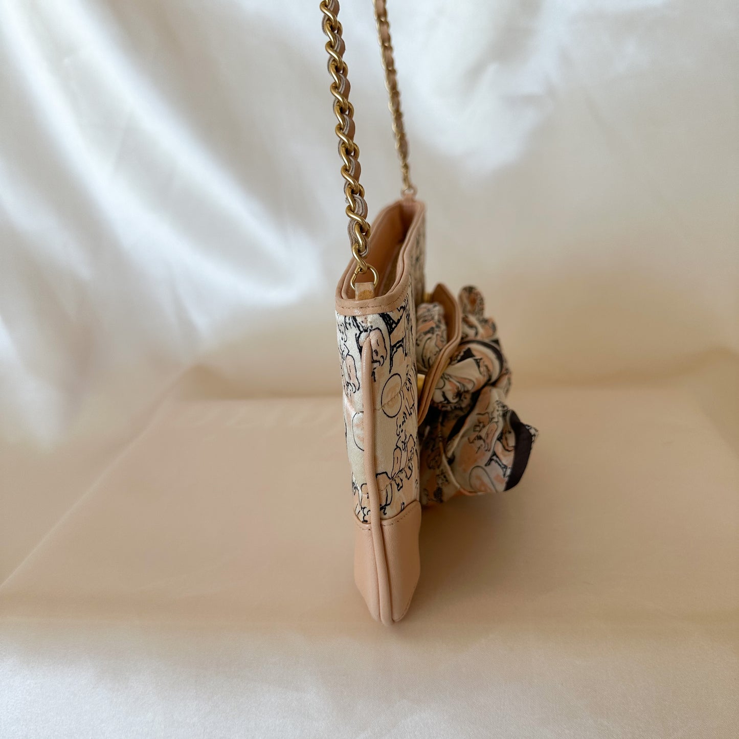 Chanel Rare Vintage Coco Mademoiselle Silk Pochette