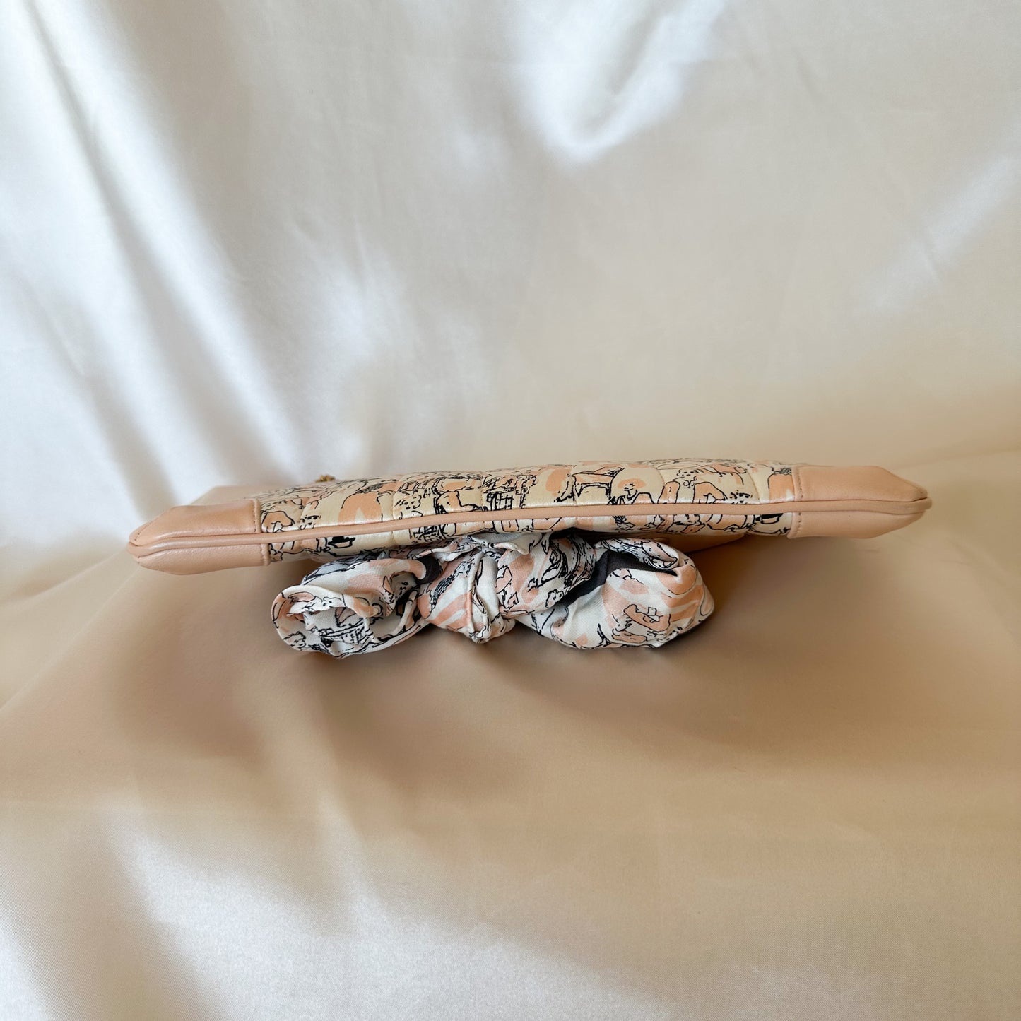 Chanel Rare Vintage Coco Mademoiselle Silk Pochette