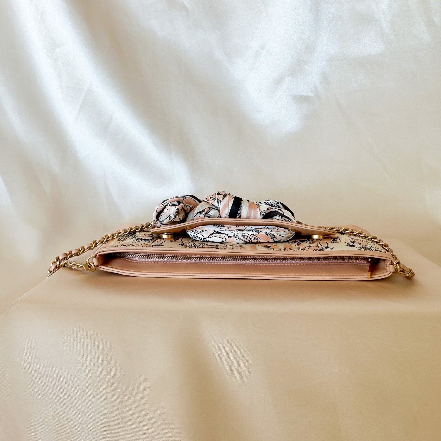 Chanel Rare Vintage Coco Mademoiselle Silk Pochette