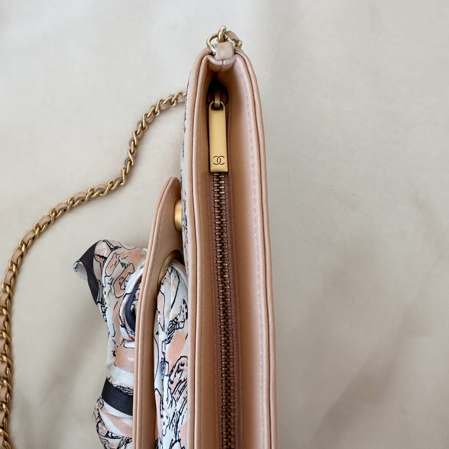Chanel Rare Vintage Coco Mademoiselle Silk Pochette