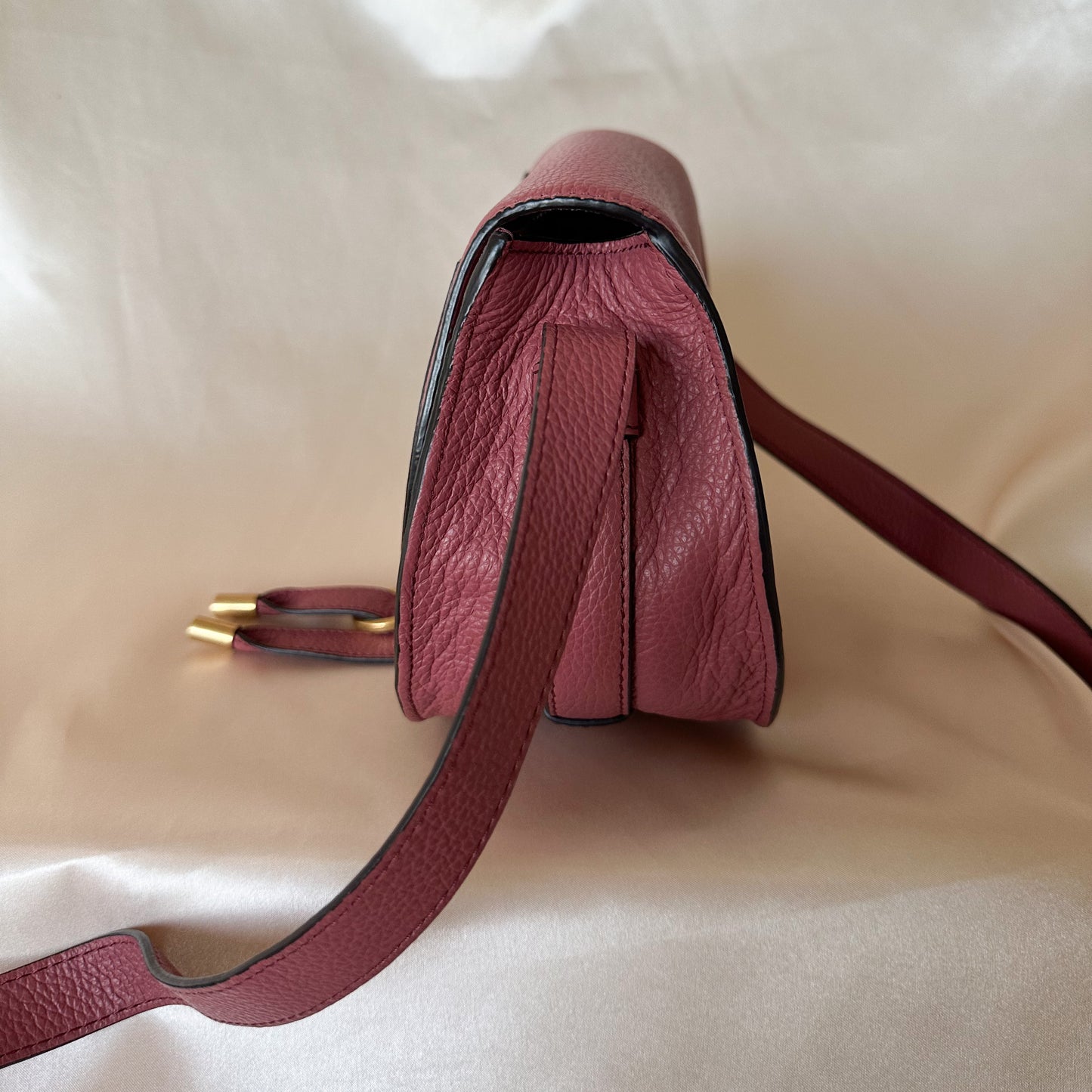Chloé Mini Marcie Crossbody Deep Blush Pink Rose