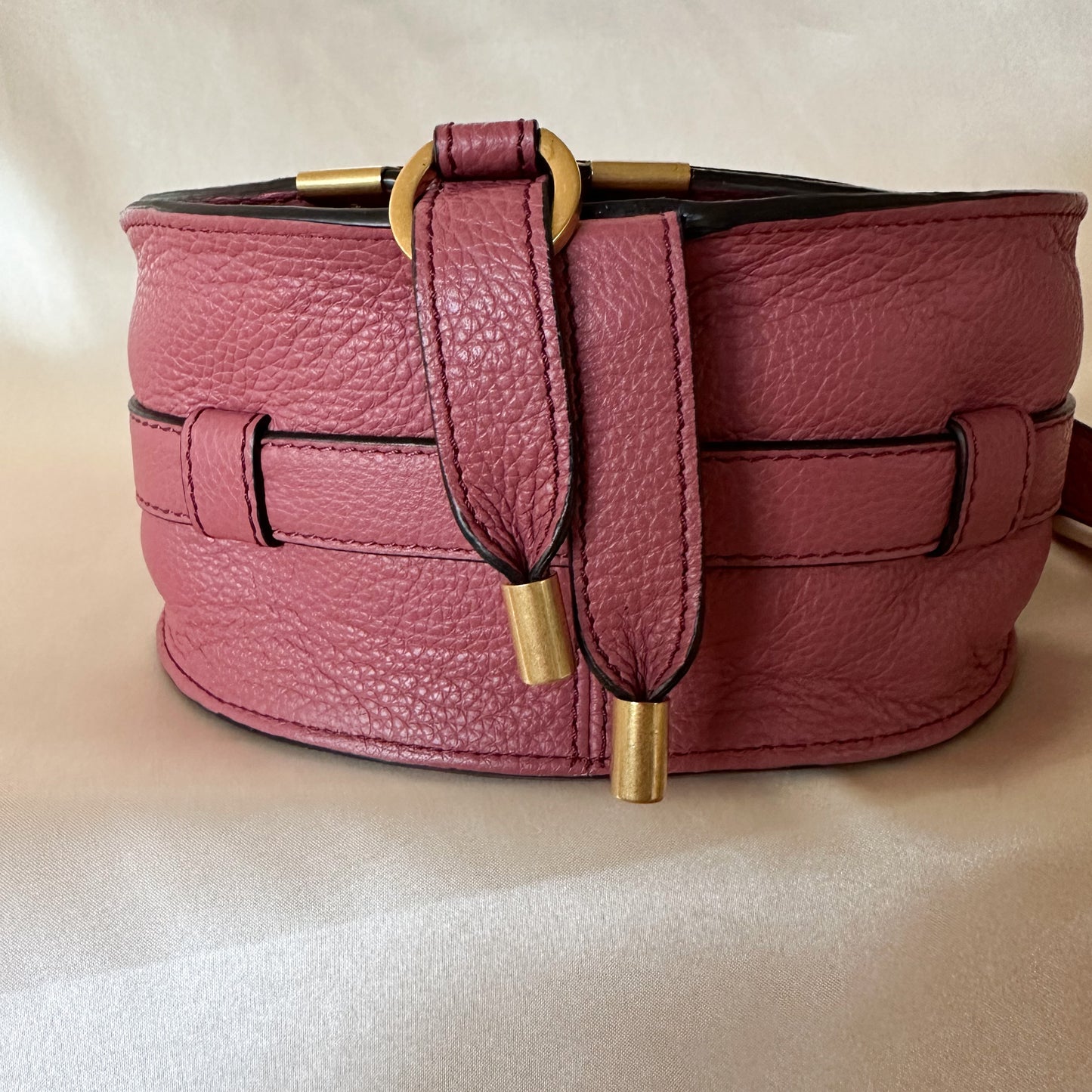 Chloé Mini Marcie Crossbody Deep Blush Pink Rose