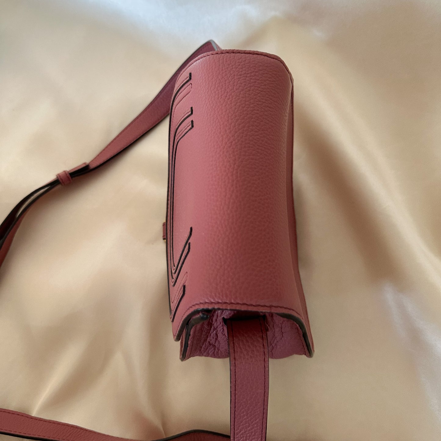 Chloé Mini Marcie Crossbody Deep Blush Pink Rose