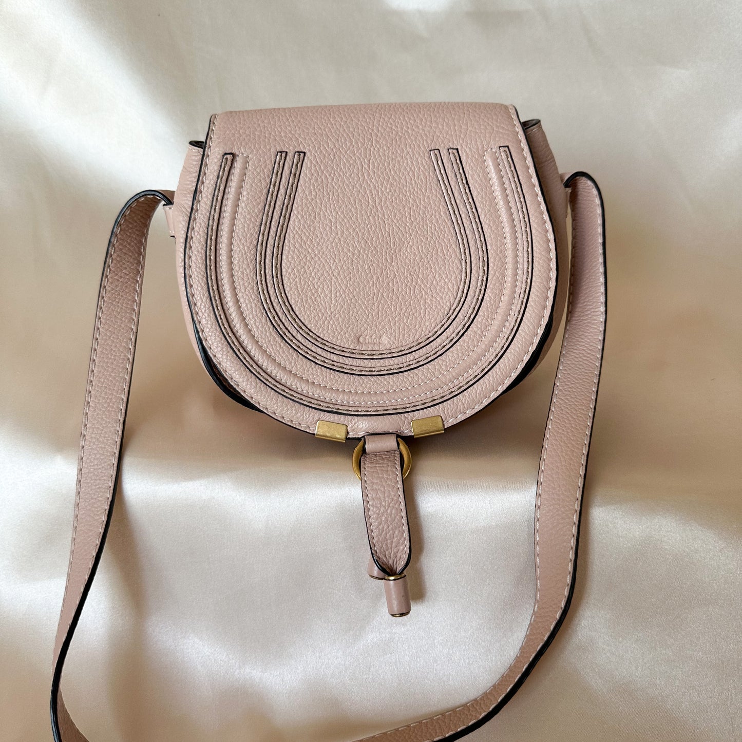 Chloé Mini Marcie Crossbody Light Pink