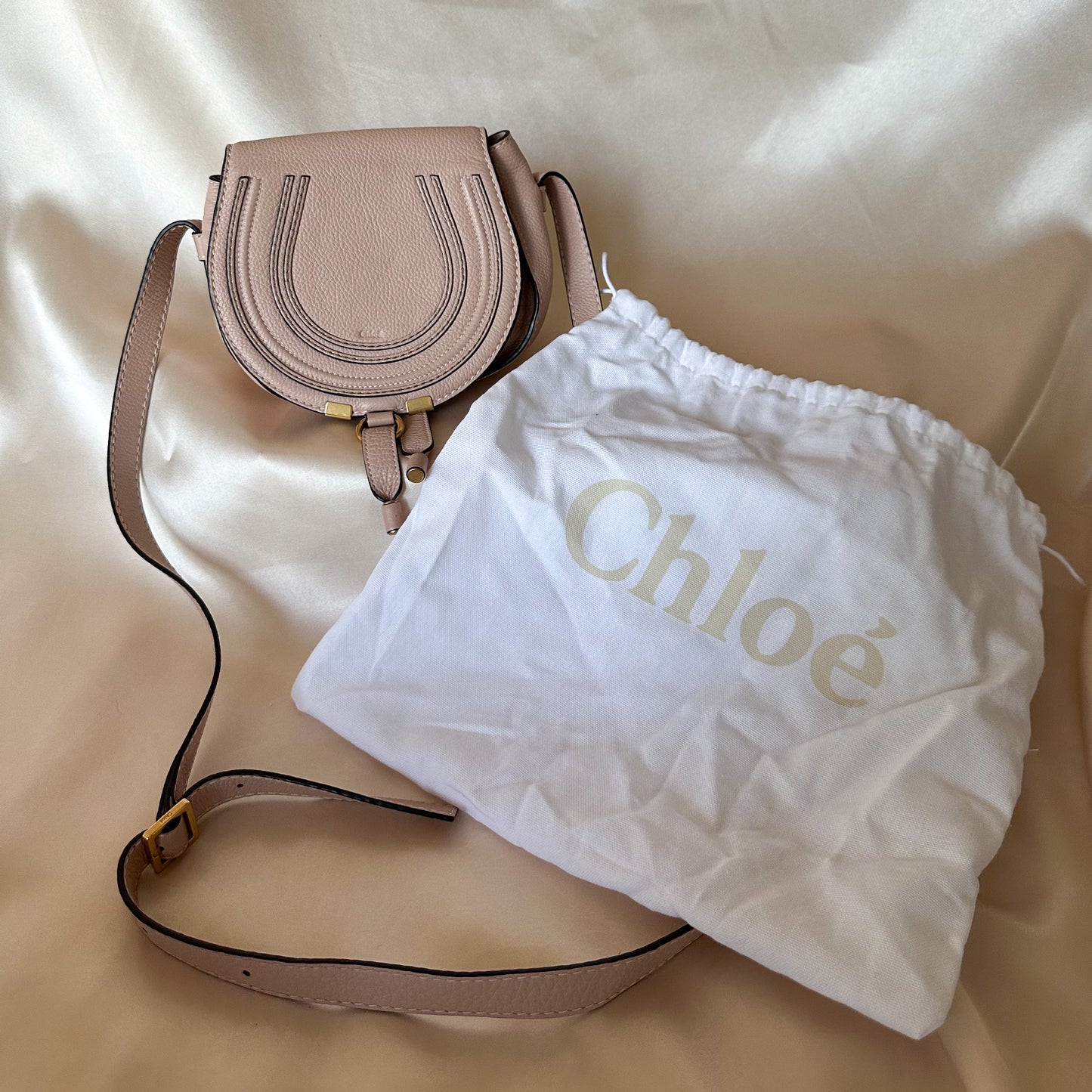 Chloé Mini Marcie Crossbody Light Pink